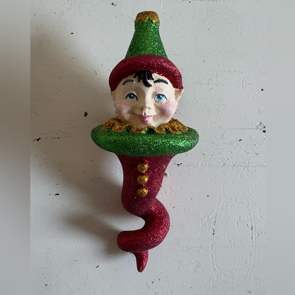 Department 56 Vintage Elf Glitter Collectible Christmas Ornament Holiday